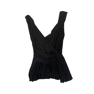 Bailey 44 Black Pleated Top